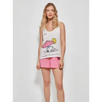 Dámské noční prádlo Dámské pyžamo Snoopy 2/20163S růžové - Gisela M