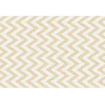 Koberec ADISA TYP 2 100x150 cm - béžovo-bílá/vzor - SLEVA 3% s kodem radost25