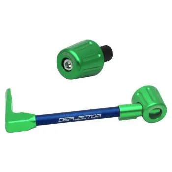 Lever guard ACCOSSATO with blue hose and joint left, aluminium DE005-025-TD-12