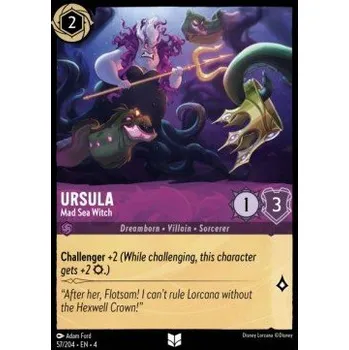 Sběratelská karetní hra URS 057/204 Ursula - Mad Sea Witch Verze: NORMAL, Stav Produktu: Near Mint