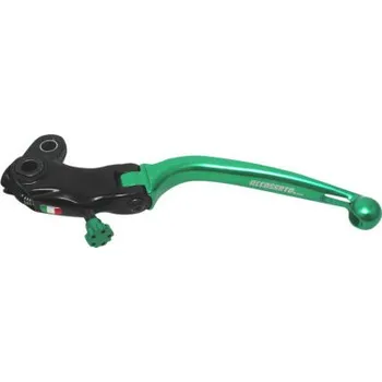 Folding lever ACCOSSATO aluminium, master cylinder zelená LV016G-34-NRST