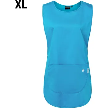 Kuchyňská zástěra G.Gastro KARLOWSKY | Šatová zástěra Essential - pacifická modrá - velikost: XL