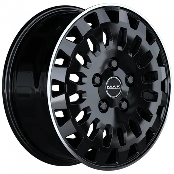 Alu kolo Alu disk MAK OVERLAND 7x17, 5x130, 89.1, ET66 GLOSS BLACK MIRROR RING