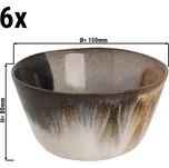 G.Gastro (6 Kusů) AQUAREL - Miska - Ø 15 cm - béžová/modrá