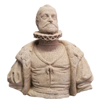 Zahradní dekorace ZahradniDekorace zahradní socha - Císař Rudolf II, výška 23 cm, 2,9 kg