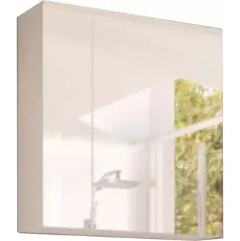 Koupelnový nábytek Skříňka se zrcadlem MASON - bílá / bílý lesk - SLEVA 3% s kodem radost25