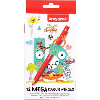 Pastelka Sada pastelek Bruynzeel Mega Colour 12 ks