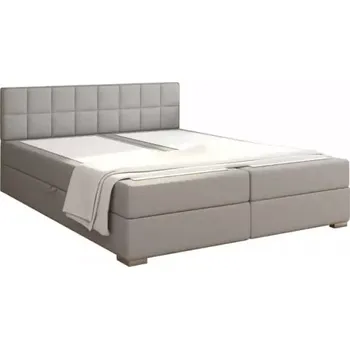Postel Boxpringová postel FERATA KOMFORT 180x200 - světle šedá - doprava zdarma - SLEVA 3% s kodem radost25
