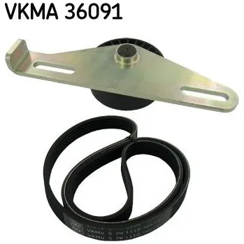 Sada žebrovaných klínových řemenů SKF VKMA 36091