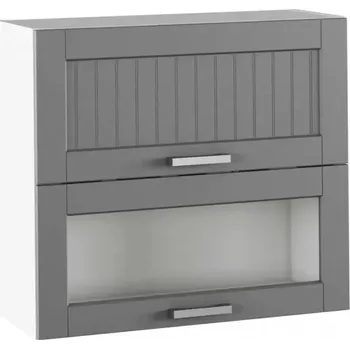 Kuchyňská linka Horní skříňka JULIA TYP 13 – tmavě šedá/bílá - SLEVA 3% s kodem radost25