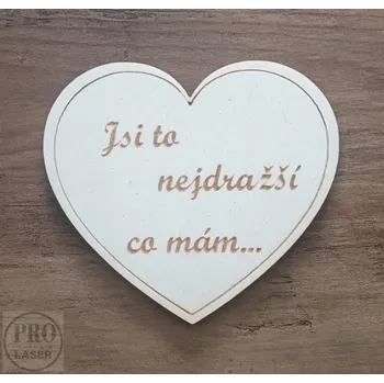 Dřevěné srdíčko nejdražší