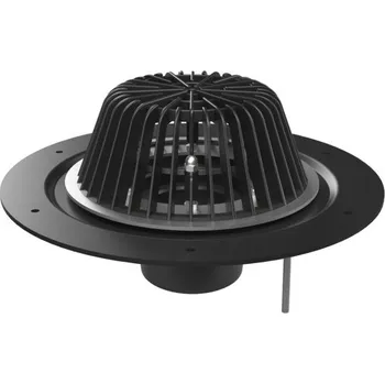 okap Gravitační střešní vpusť VORTEX D75 s topným kabelem 10W