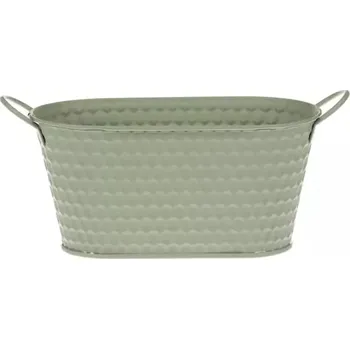 Květináč Obal kovový - truhlík KK059-GRN - SLEVA 3% s kodem radost25