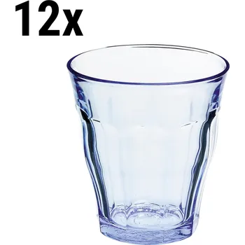 Sklenice G.Gastro (12 Kusů) Duralex univerzální sklenice na pití - ISTANBUL - 310 ml - modrá-transparentní