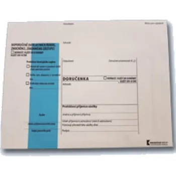 Obálka Obálka B6 doručenka modrá s poučením NCR