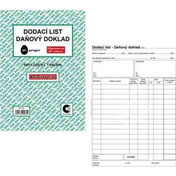 Tiskopis Dodací list A5 daňový doklad ET130