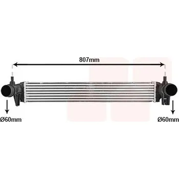 Turbodmychadlo chladič turba VAN WEZEL 03014705