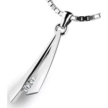 Přívěsek Dámský přívěsek žluté zlato 585/1000 10866-B-ZIR bez řetízku