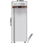 G.Gastro Lednice na čokoládu - 0,7 x 0,81 m - 700L