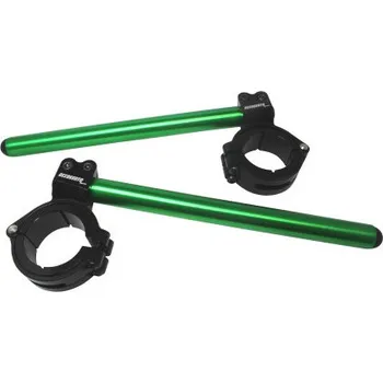 Adjustable clip-ons ACCOSSATO inclination from 6Â° to 10Â° with inner ring, green CP001N-55-G