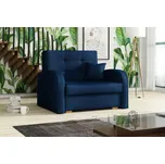 Rozkládací křeslo Vivian Gold I modré - SLEVA 3% s kodem radost25