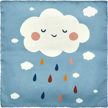 Dekorativní polštářek Ostaria Dětský povlak na polštář obláček modrý