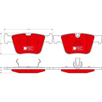 Brzdový systém TRW Brzdové destičky GDB1675DTE