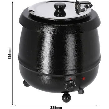 Polévková mísa G.Gastro Ohřívač polévek - 9L - černý