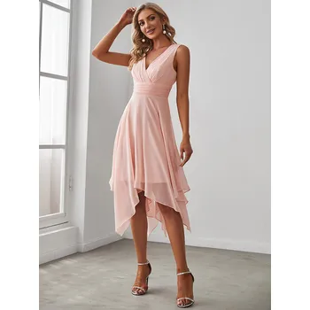 Dámské šaty Ever Pretty šaty s cípy světle růžové 3142 Velikost: 4XL / 48 / 16 / 20