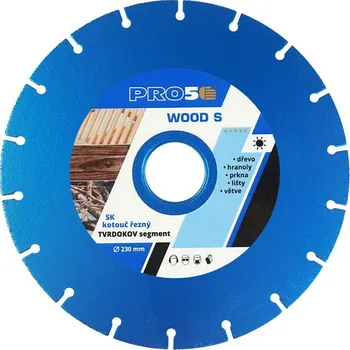 Řezný kotouč Kotouč řezný PRO5 na dřevo WOOD S 230 mm