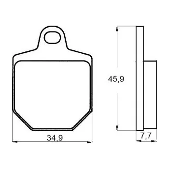 Brzda pro motocykl Brzdové destičky ACCOSSATO AGPA136 EV1