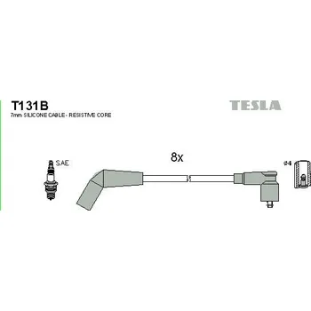 Zapalovací kabel Sada kabelů pro zapalování TESLA T131B