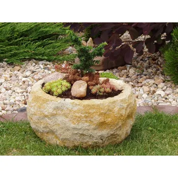 Truhlík ZahradniDekorace zahradní truhlík - květináč IV, průměr 34 cm, výška 18 cm, 18 kg