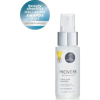 Tělový krém PROVERB Skin & Gym Sanitizer | Antibakteriální dezinfekční sprej na ruce 50 ml