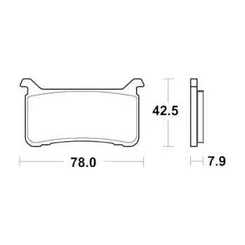 Brzda pro motocykl Brzdové destičky ACCOSSATO AGPA250 EV1