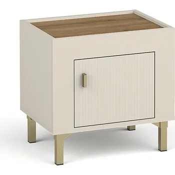 Noční stolek Noční stolek MOSSA MO11, Kašmír/Dub Whisky