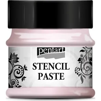 Speciální výtvarná barva Pentart Šablonová pasta perleťová PENTART 50 ml RŮŽOVÁ