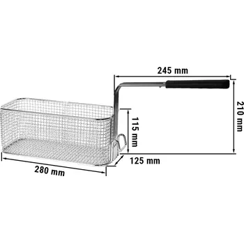 fritéza G.Gastro Poloviční koš - 7,5L