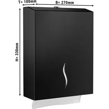 G.Gastro Zásobník na papír - černý - 400 listů