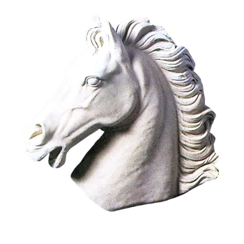 Zahradní dekorace ZahradniDekorace zahradní zvířátka - Hlava koně, výška 40 cm, 13 kg