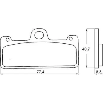 Brzda pro motocykl Brzdové destičky ACCOSSATO AGPA128 EV2