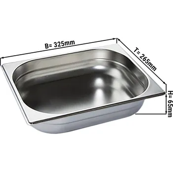 Dóza na potraviny G.Gastro GN nádoba 1/2 - hloubka 65 mm