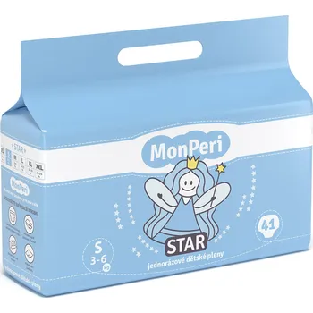 Plena MonPeri STAR S 3-6kg (41ks) hypoalergenní jednorázové dětské pleny vel. 2