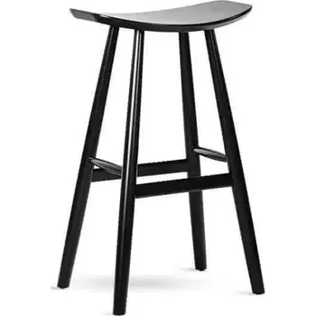 Barová židle Barová židle Guru masiv buk - černý lak - SLEVA 3% s kodem radost25