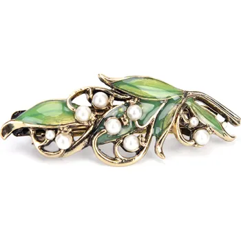 Souprava šperků B-TOP Retro spona do vlasů ve tvaru KONVALINKA