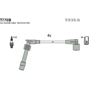 Autoelektrika Sada kabelů pro zapalování TESLA T770B
