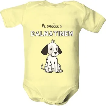 Kojenecký body Dětské body s potiskem Ve smečce s dalmatinem dětské