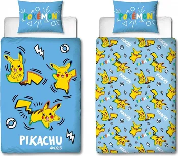 Ložní povlečení Javoli Pokémon Pikachu 025 140 x 200, 60 x 70 cm zipový uzávěr