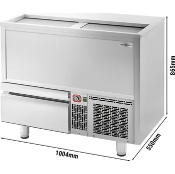 Lednice G.Gastro Pultový mrazák na lahve 265L - s 1 šuplíkem