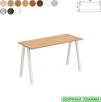 Psací stůl UE A 1400 Hobis UNI - Stůl pracovní 140 x 60